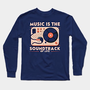 Retro Vibes - Music Quote Long Sleeve T-Shirt